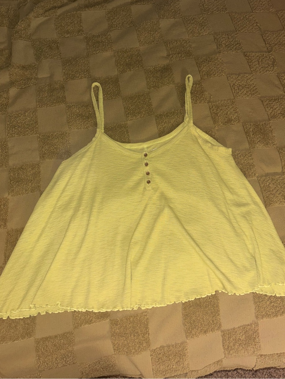 American Eagle Outfitters LIme Green Spaghetti Strap Camisole